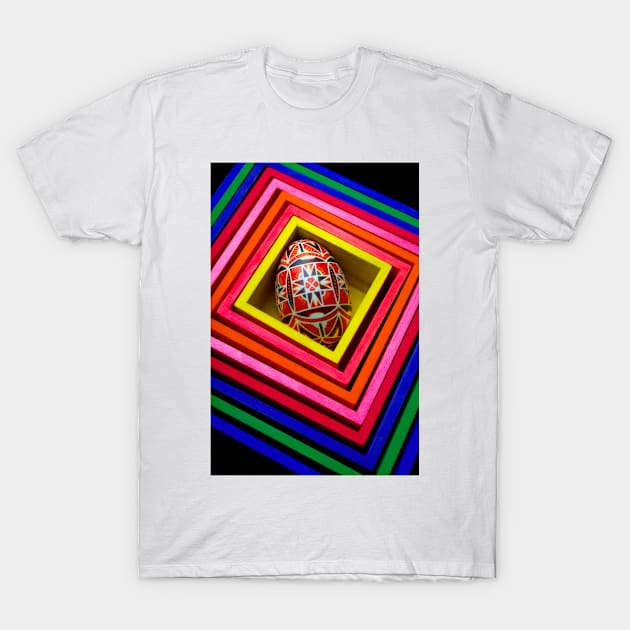 Painted Egg In Nesting Boxes T-Shirt by photogarry